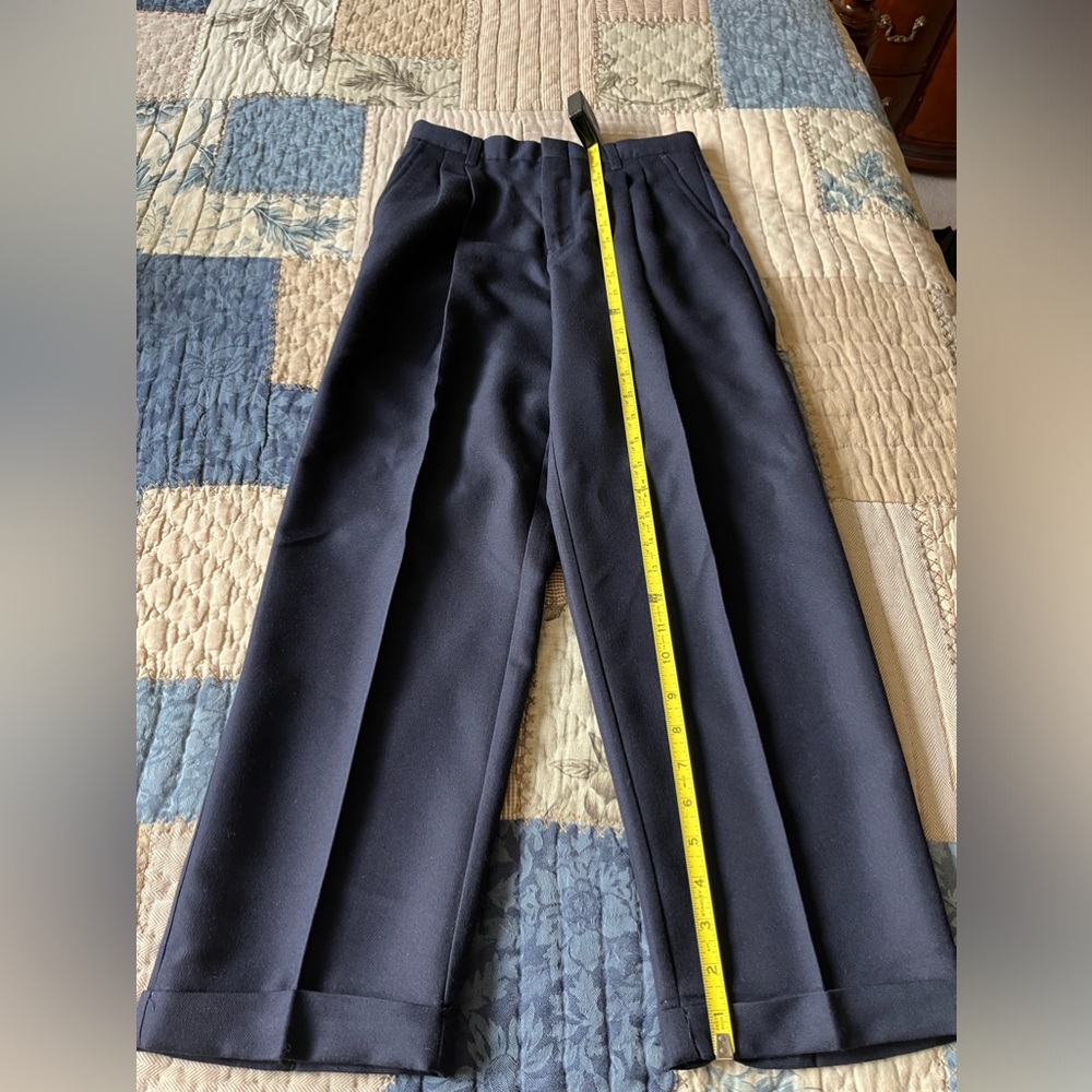 Boys Claiborne Dress Slacks Size 12, Color Navy Gently Used